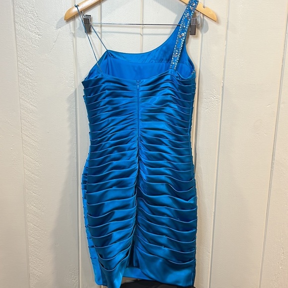Adrianna Papell Sequin Dress Vivid Blue - Picture 5 of 8